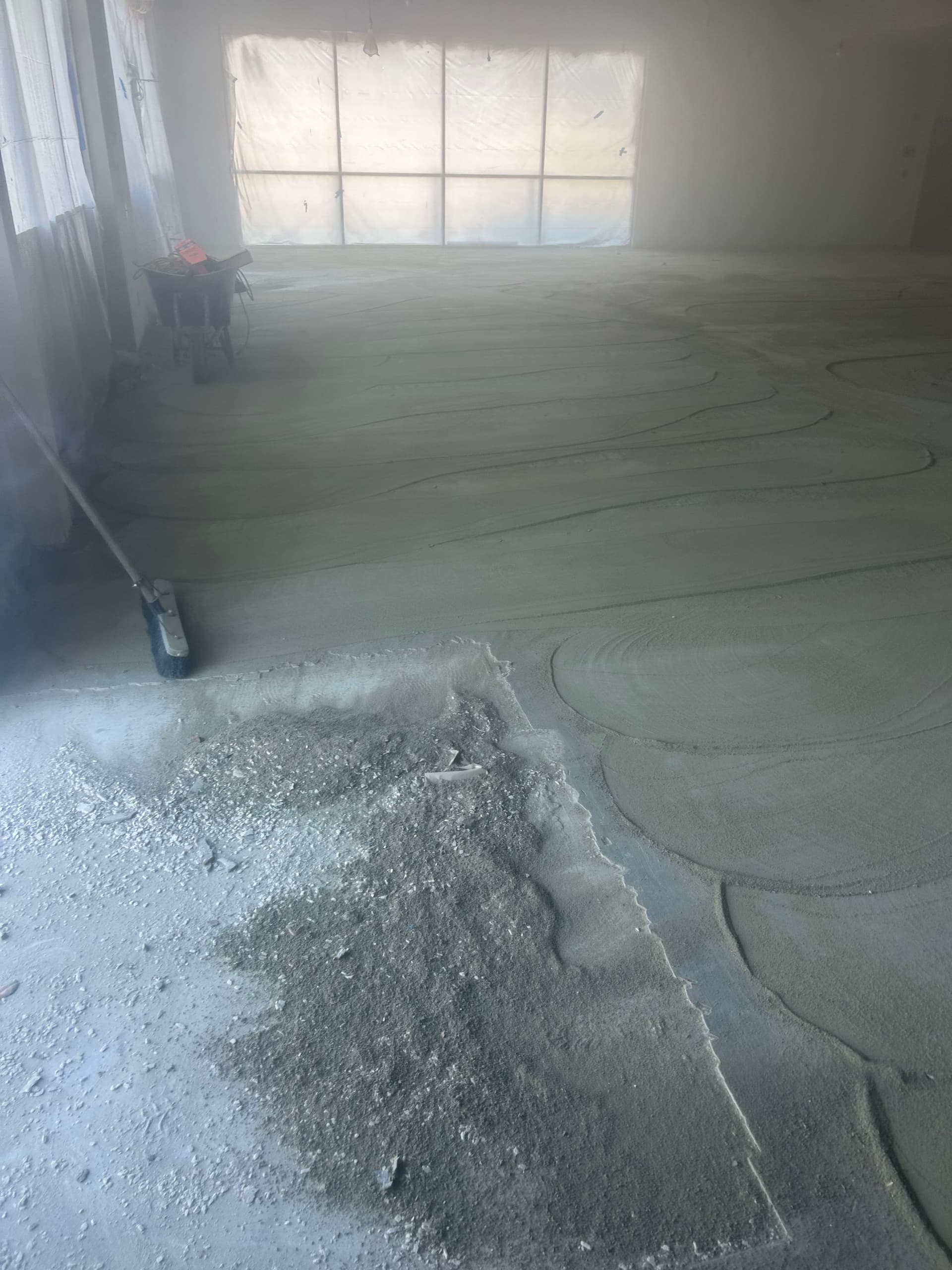 Gallery photos for Coffee Shop Floor Prep Done Right with Concrete Grinding and Self Leveler: Image #2