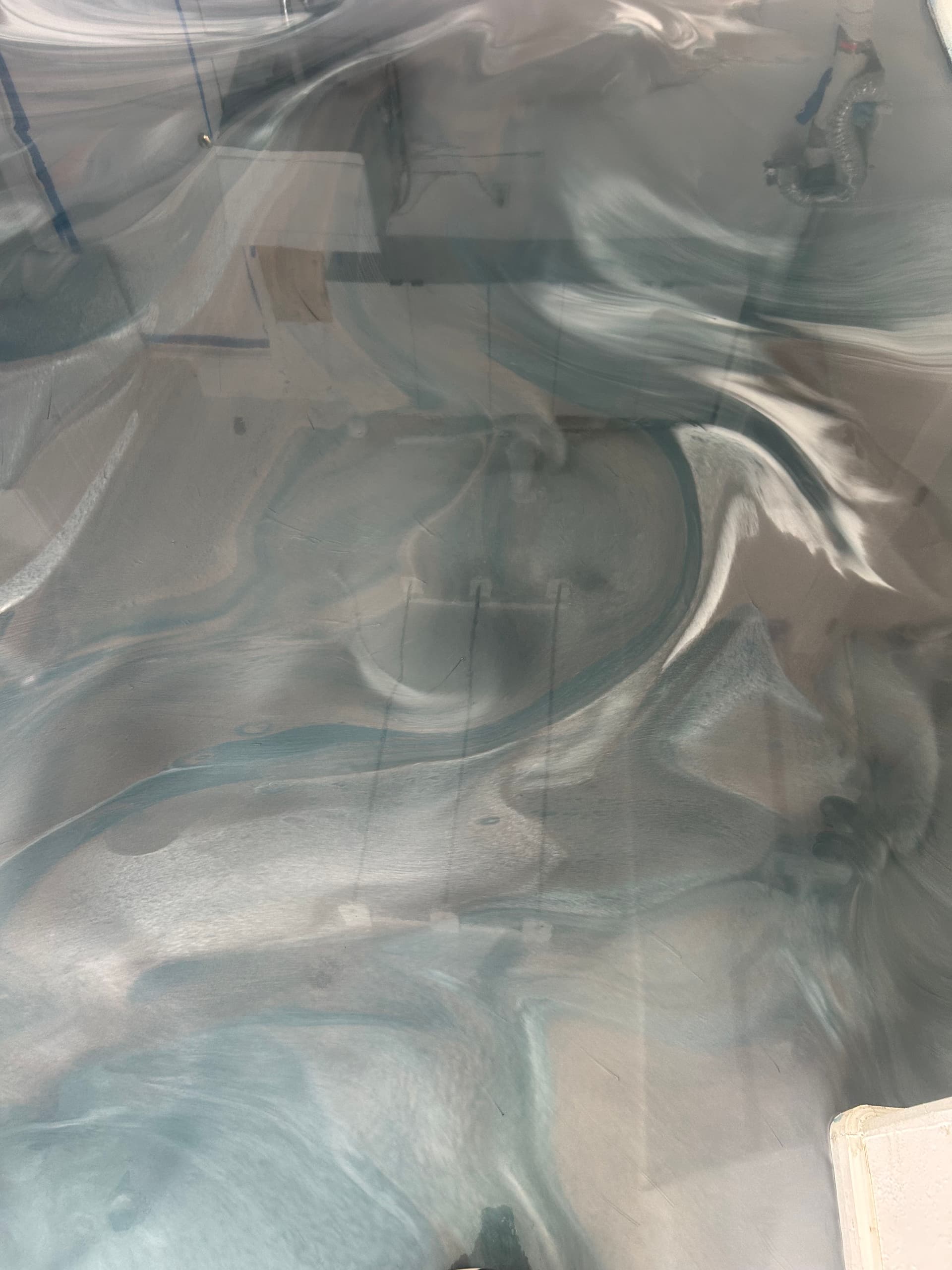 Gallery photos for Single Car Garage Gets a Stunning Metallic Epoxy Floor: Image #3