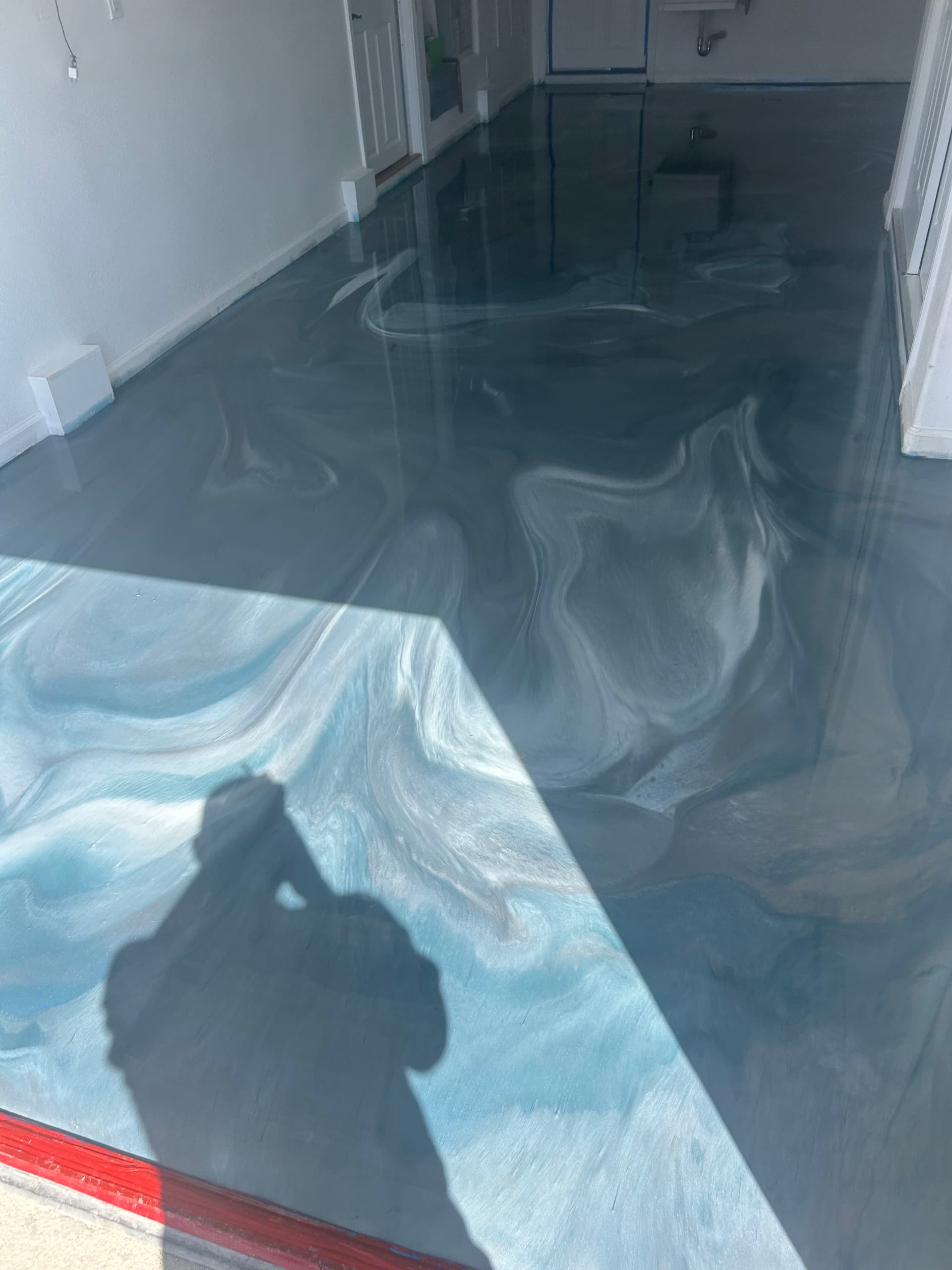 Gallery photos for Single Car Garage Gets a Stunning Metallic Epoxy Floor: Image #6