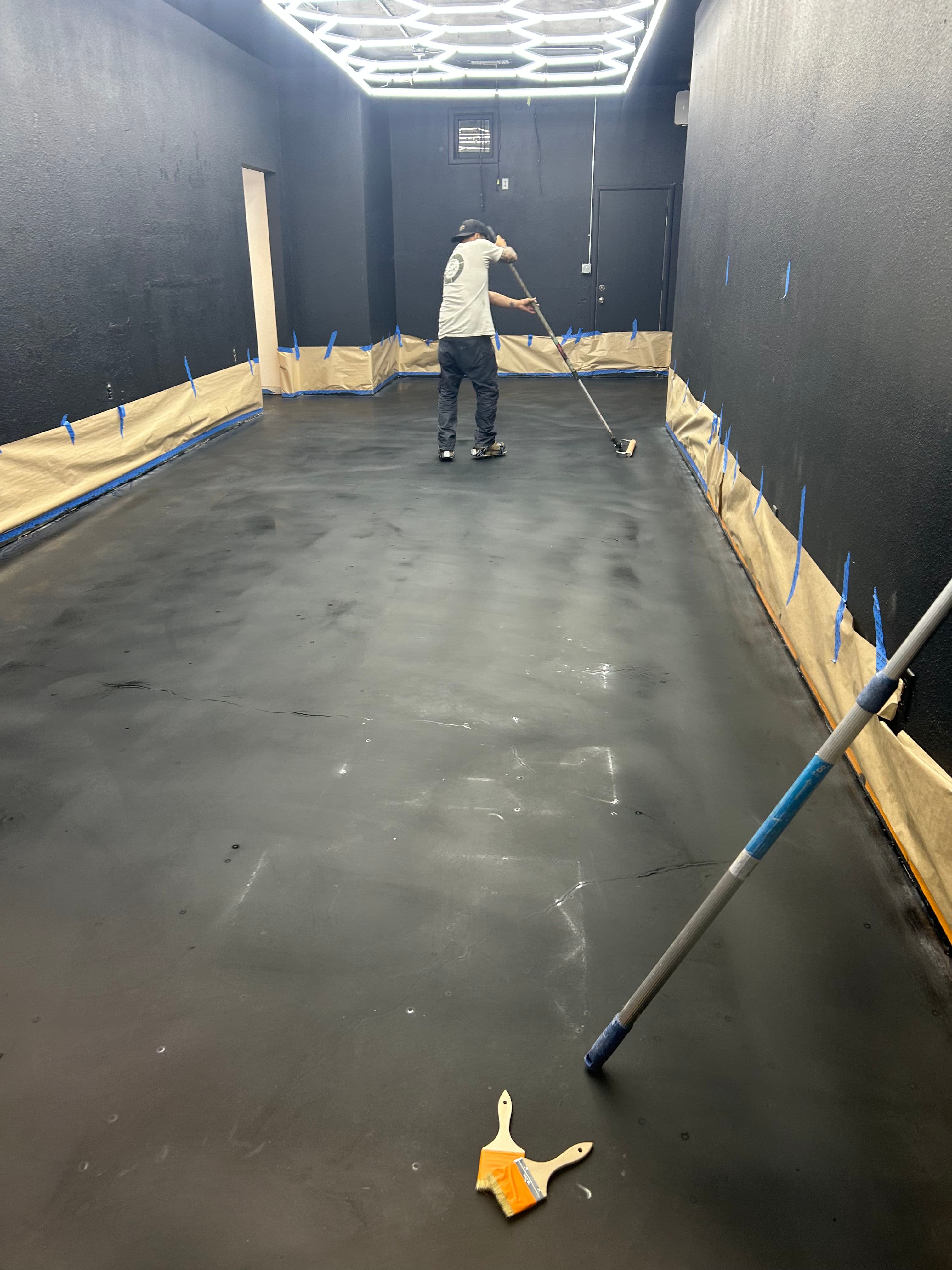 Project Metallic Epoxy Floor Upgrade at Smiley's Barbershop image