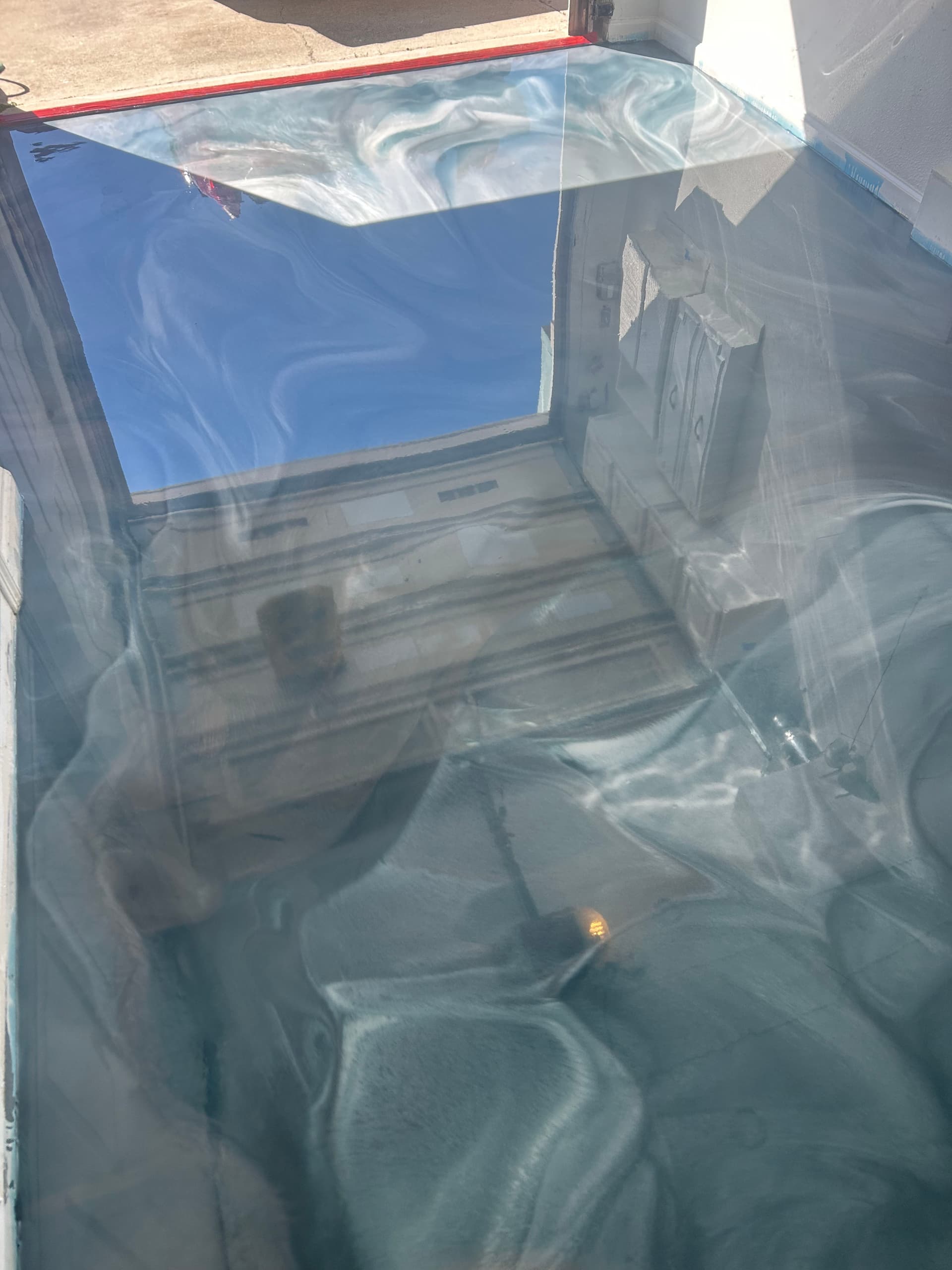 Gallery photos for Single Car Garage Gets a Stunning Metallic Epoxy Floor: Image #2