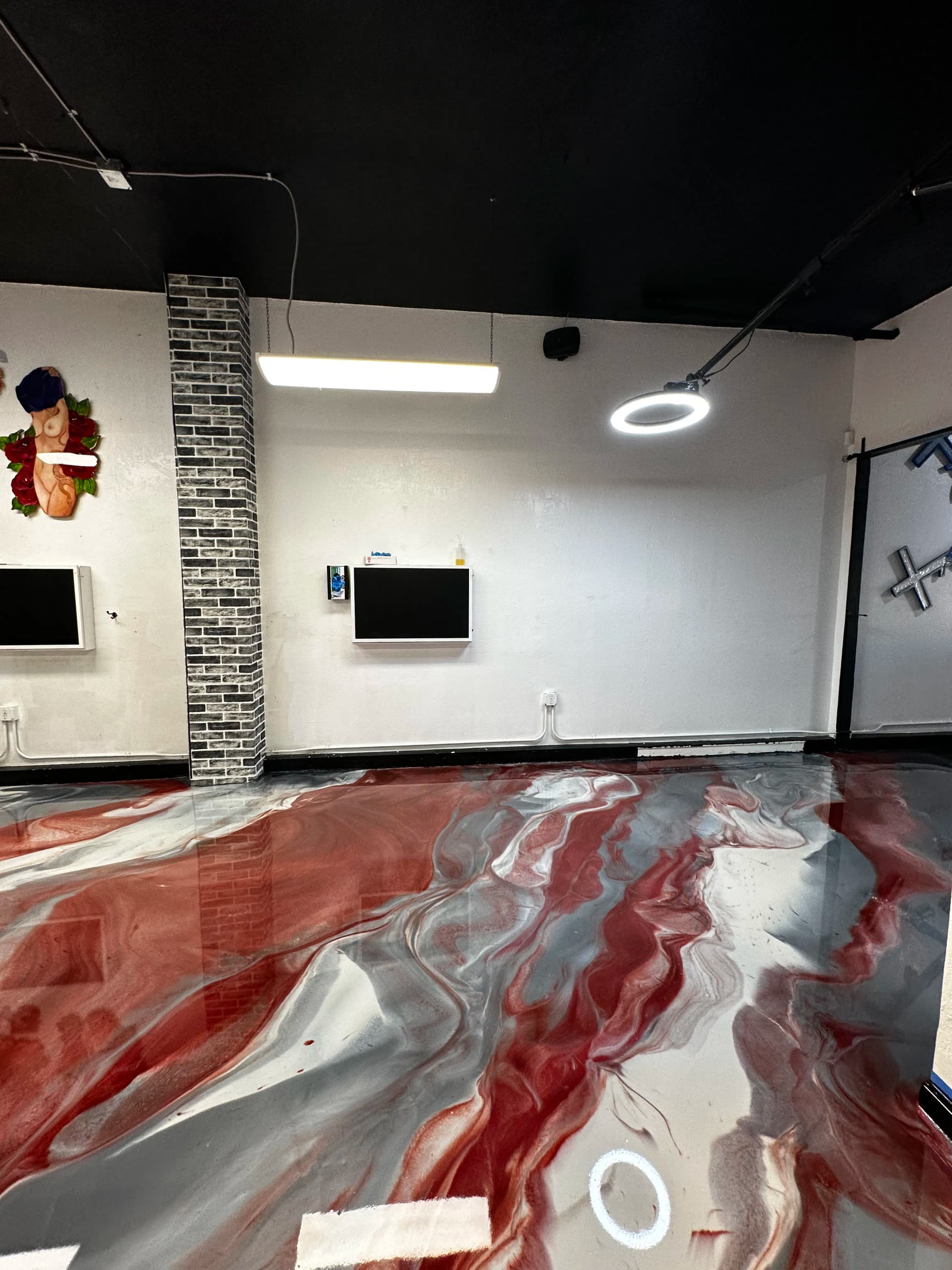 Gallery photos for Metallic Epoxy Floor Install at a Family-Run Tattoo Shop: Image #7