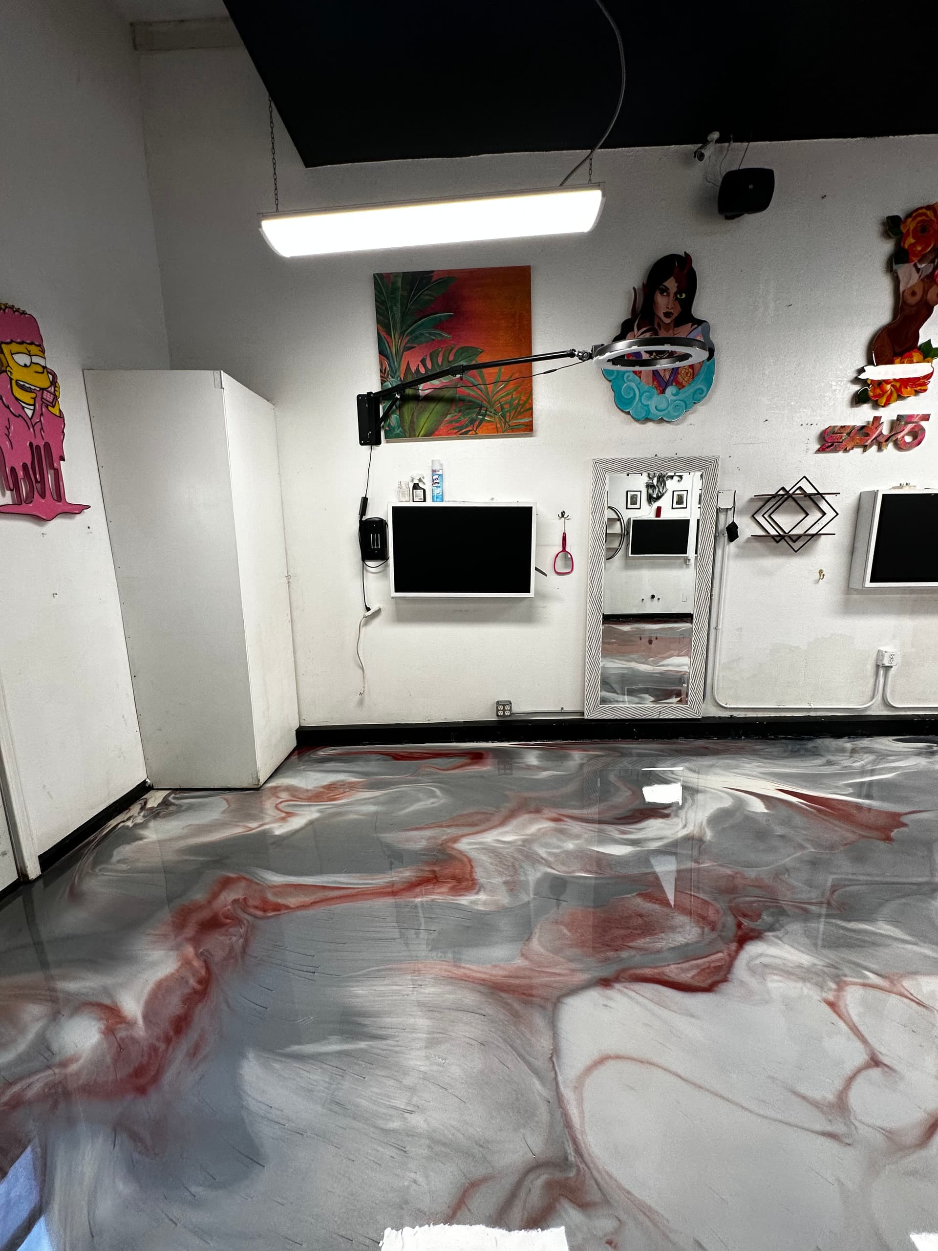 Gallery photos for Metallic Epoxy Floor Install at a Family-Run Tattoo Shop: Image #6