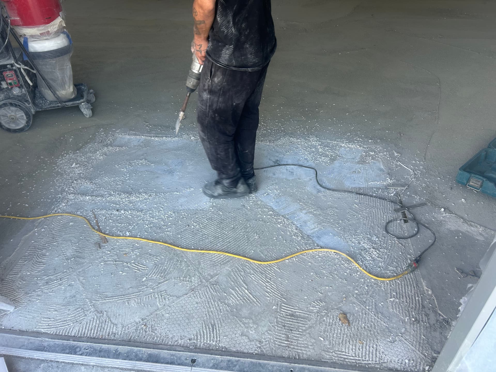 Gallery photos for Coffee Shop Floor Prep Done Right with Concrete Grinding and Self Leveler: Image #7