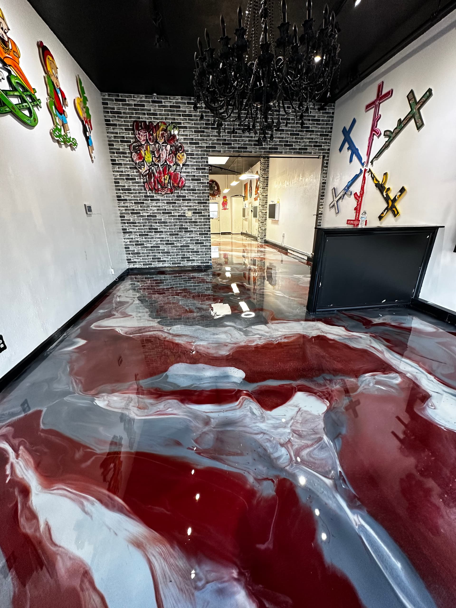 Metallic Epoxy Floor Install at a Family-Run Tattoo Shop
