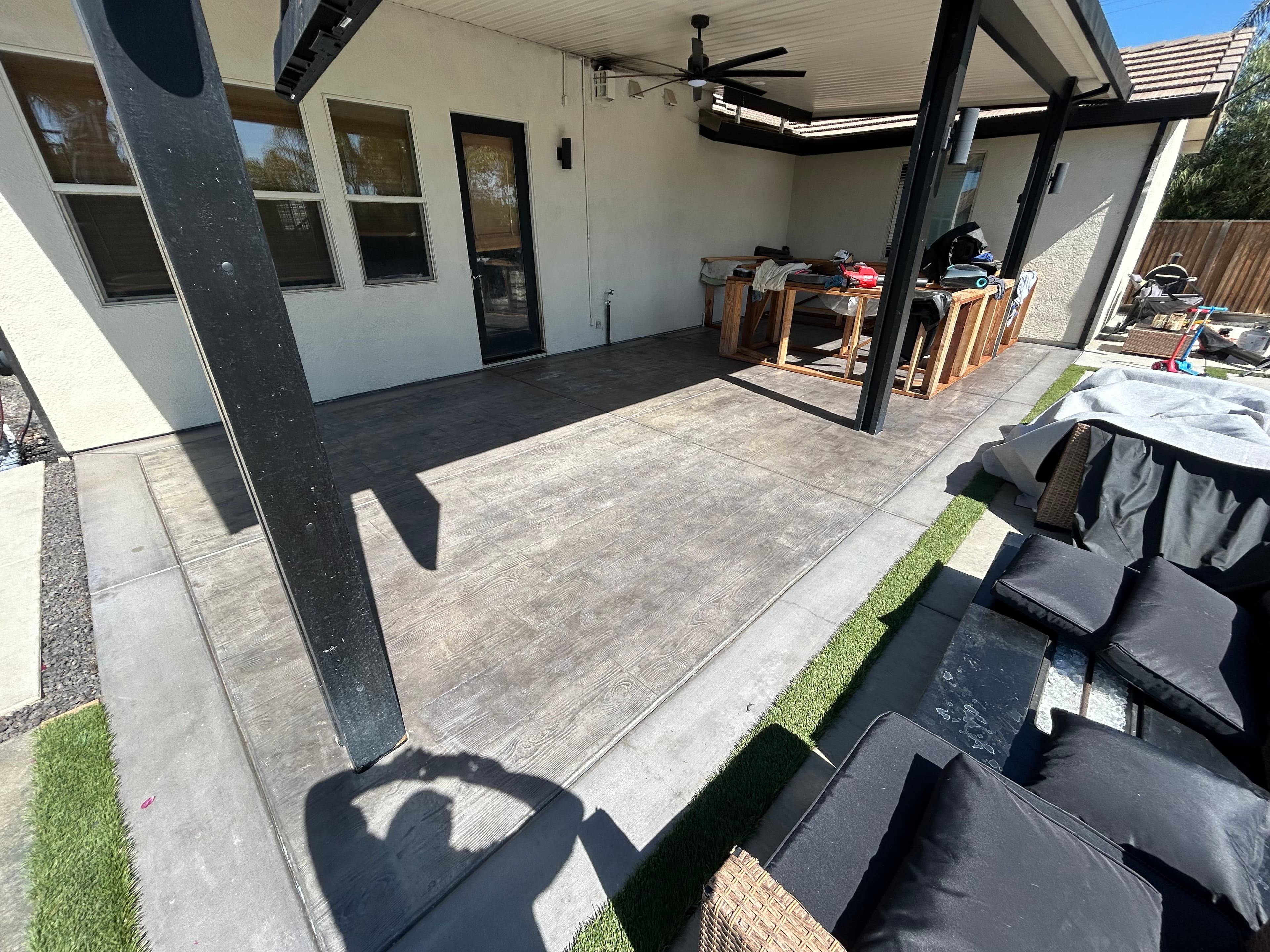 Project Stamped Concrete Patio Clean and Seal Done Right image