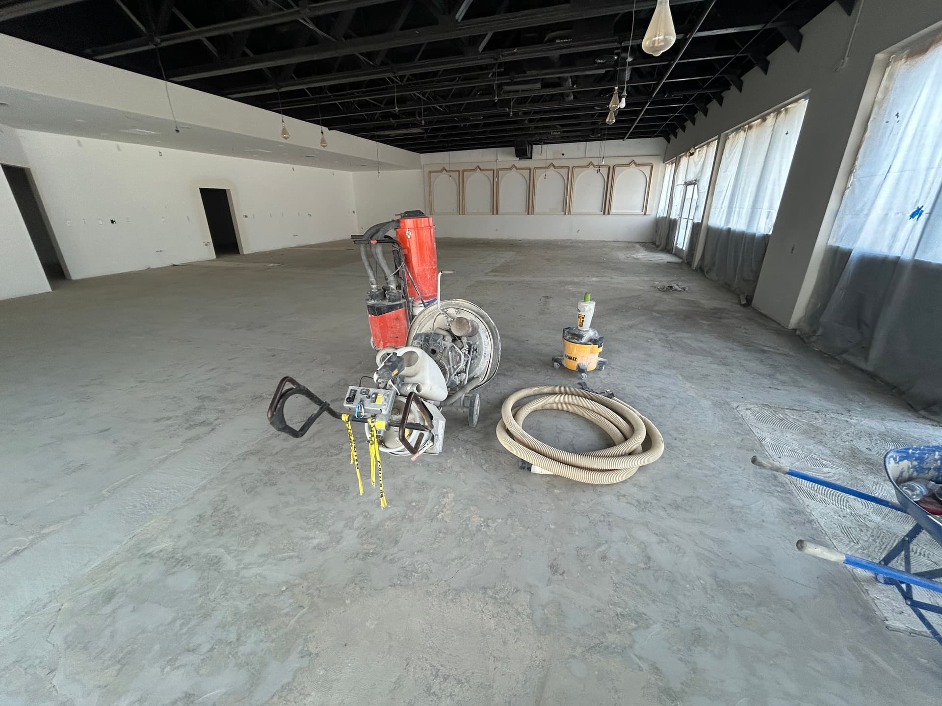 Gallery photos for Coffee Shop Floor Prep Done Right with Concrete Grinding and Self Leveler: Image #5