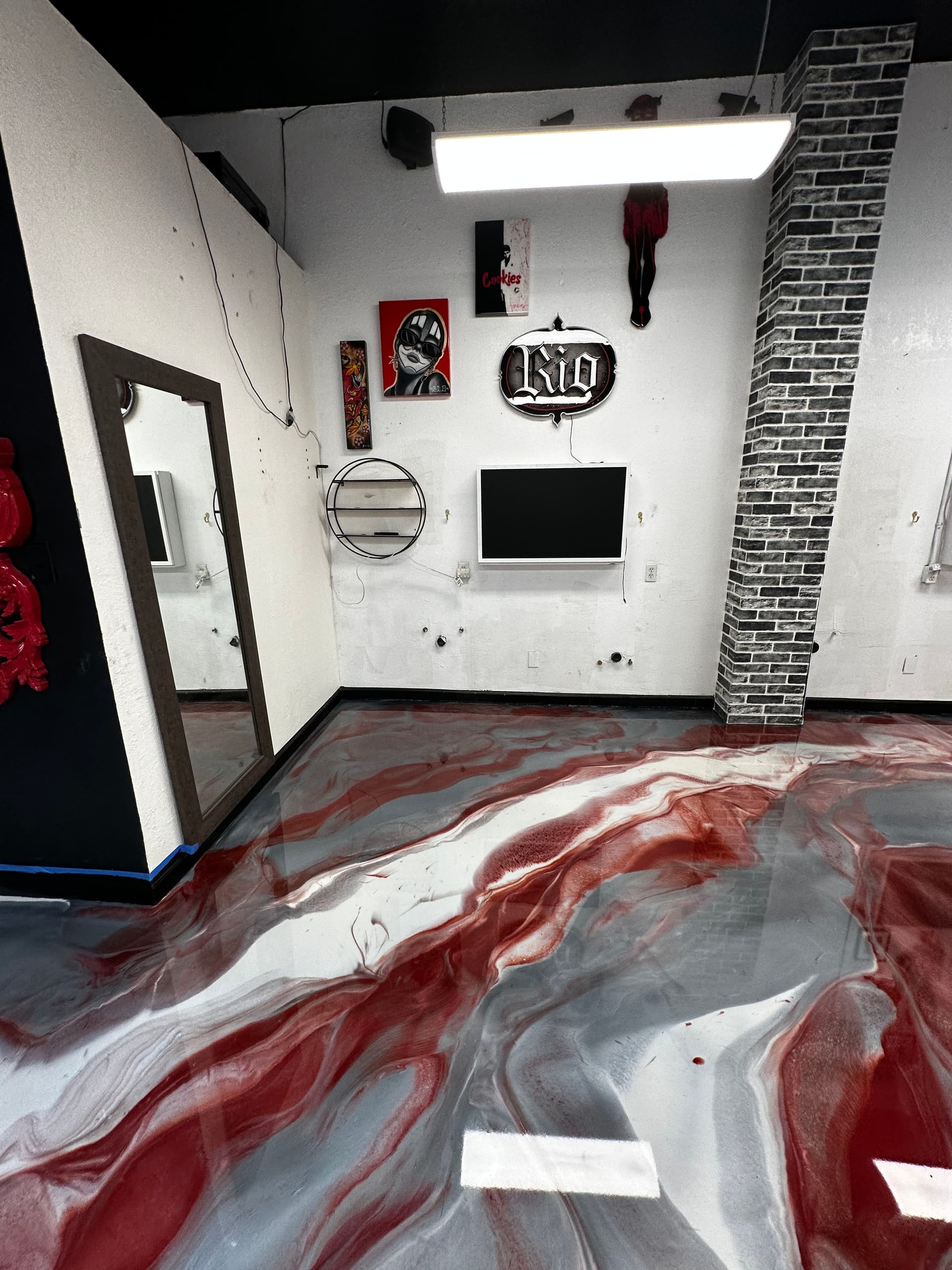 Gallery photos for Metallic Epoxy Floor Install at a Family-Run Tattoo Shop: Image #5