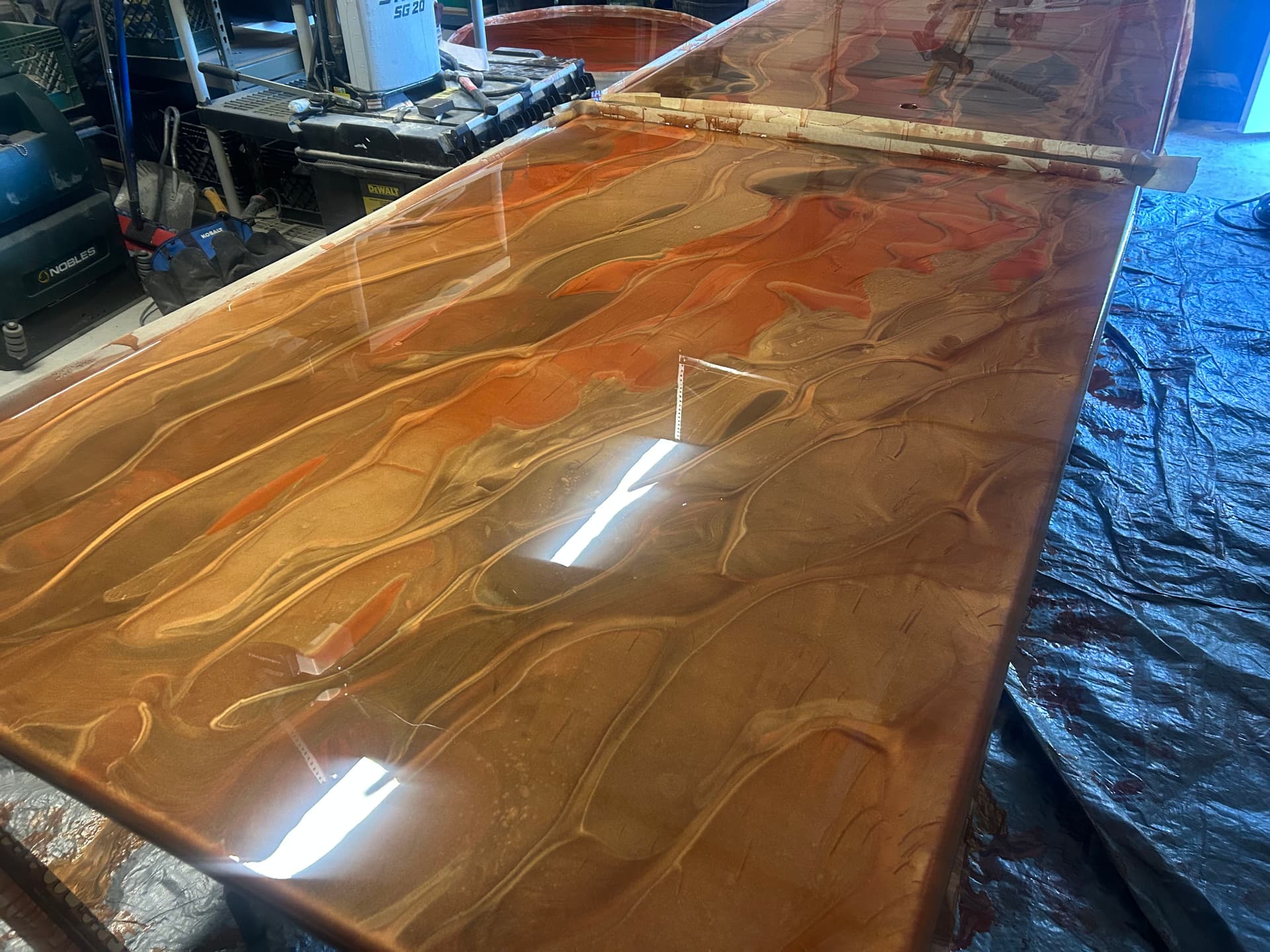 Gallery photos for Custom Epoxy Countertops with a Bold Copper and Rust Finish: Image #3