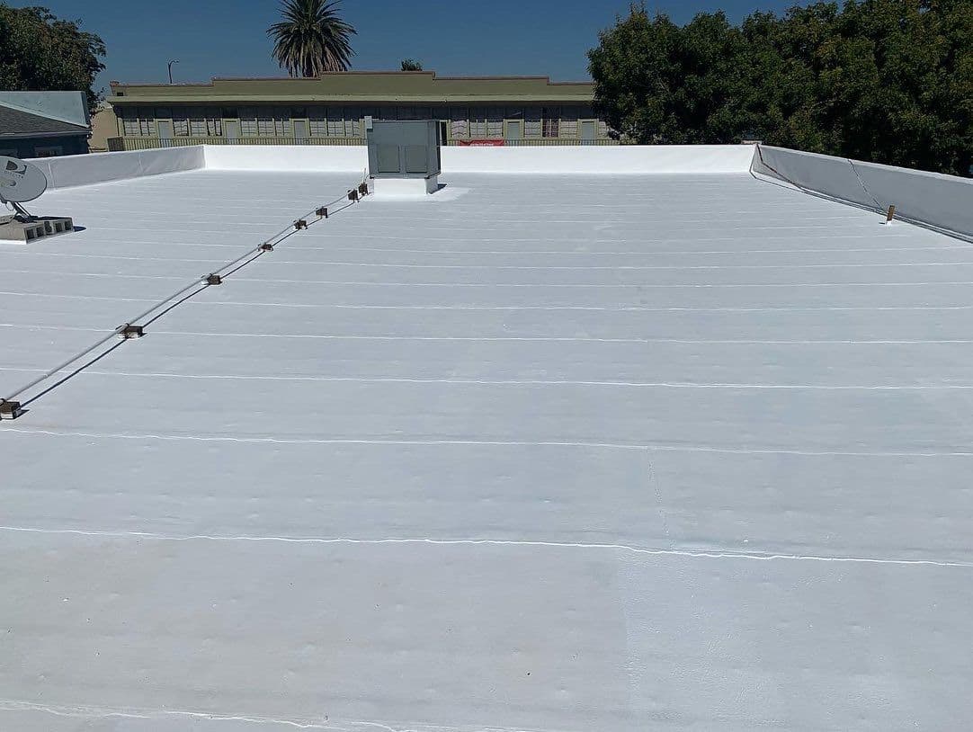 Gallery photos for Flat Roof Sealed With Elastomeric Coating for Lasting Protection: Image #3