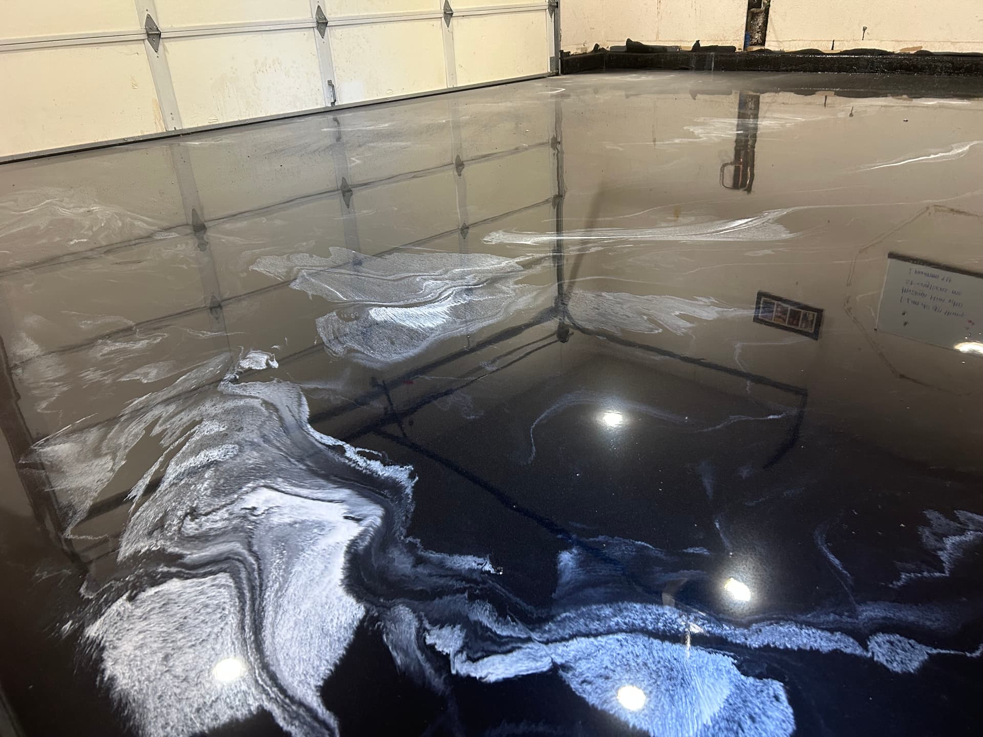 Gallery photos for Black Metallic Epoxy Garage Floor That Stops You in Your Tracks: Image #1