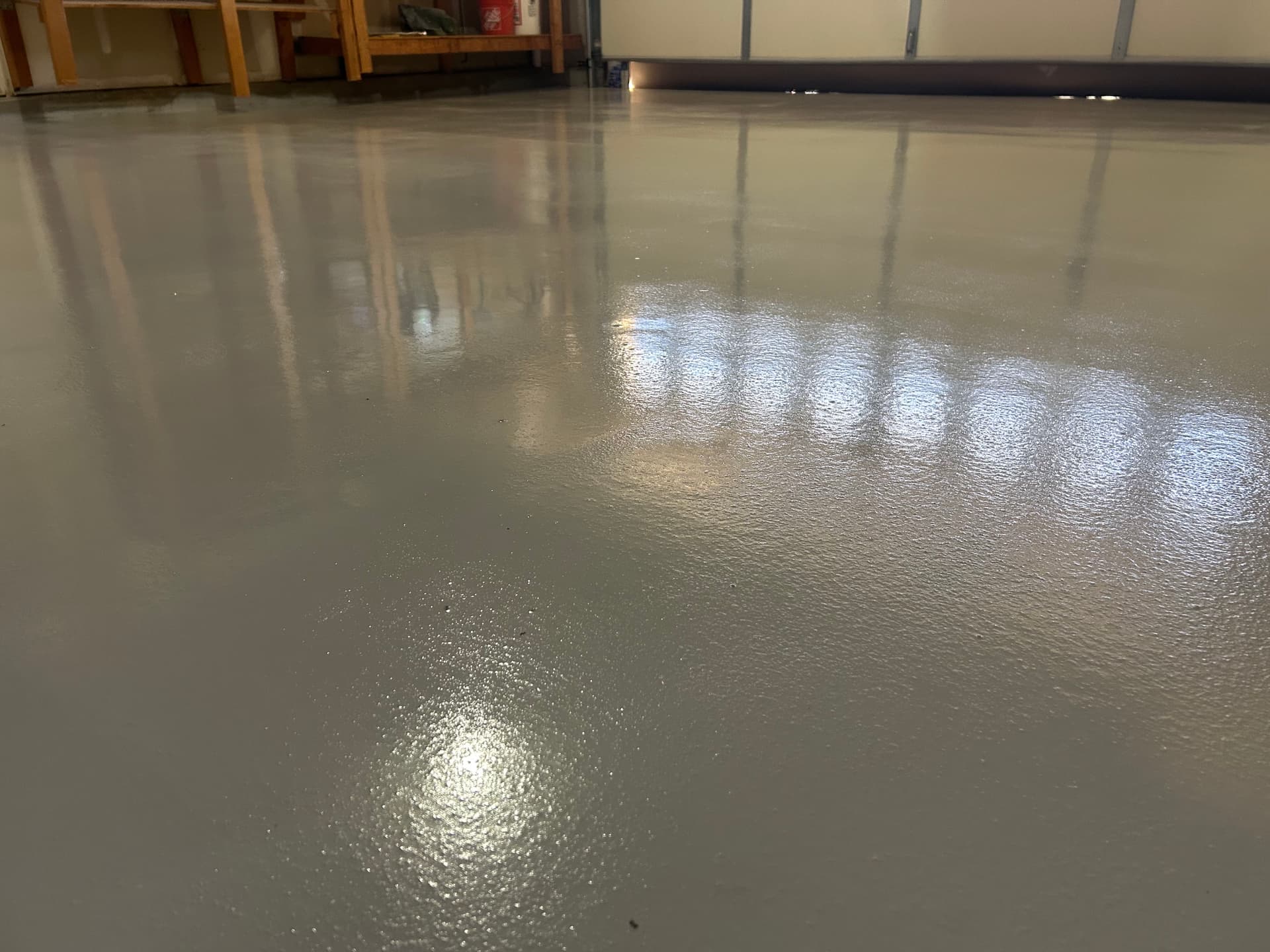 Gallery photos for Worn-Out Garage Concrete Gets a Sharp Epoxy Upgrade: Image #1