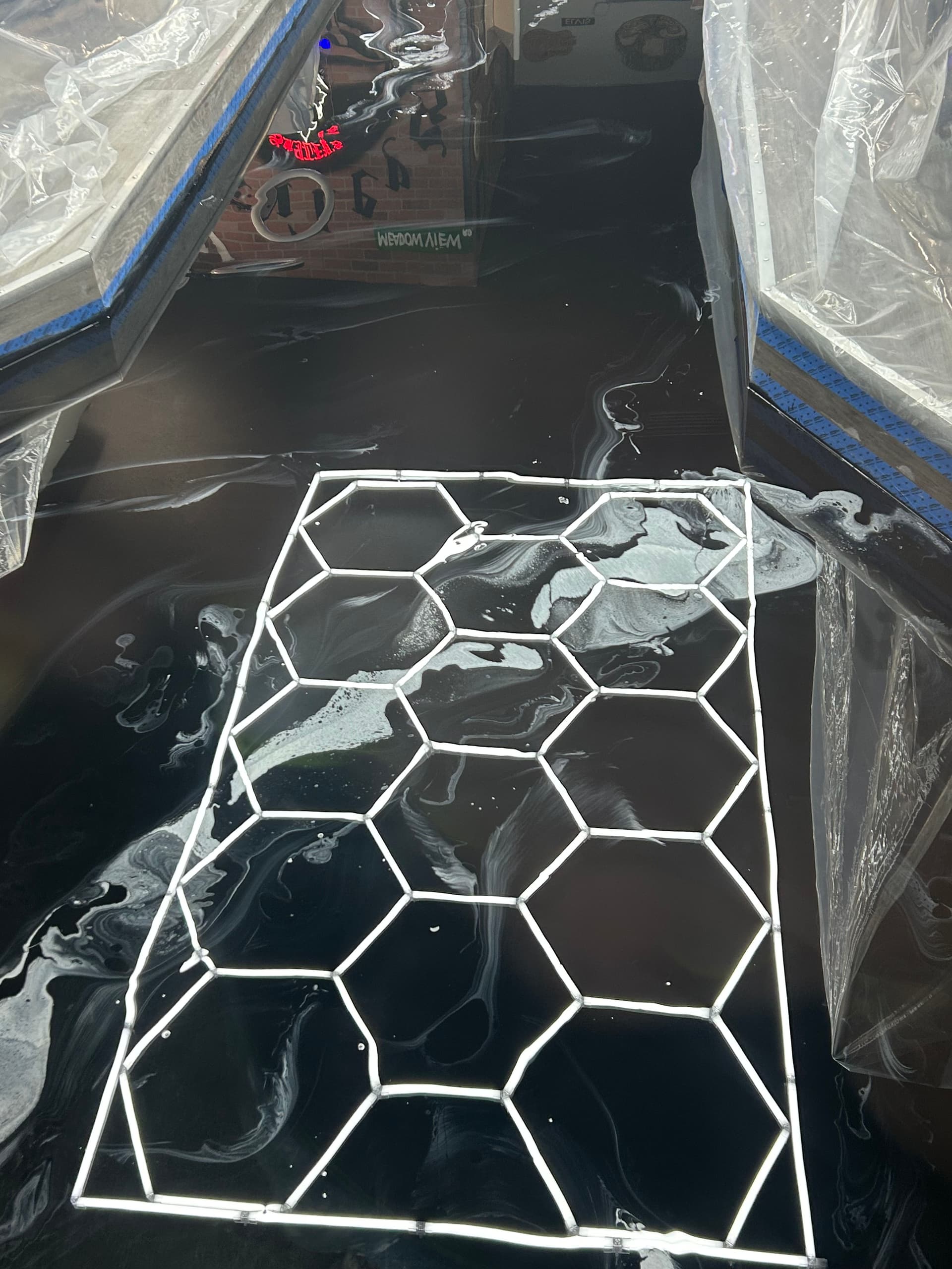 Gallery photos for Metallic Epoxy Floor Upgrade at Smiley's Barbershop: Image #5