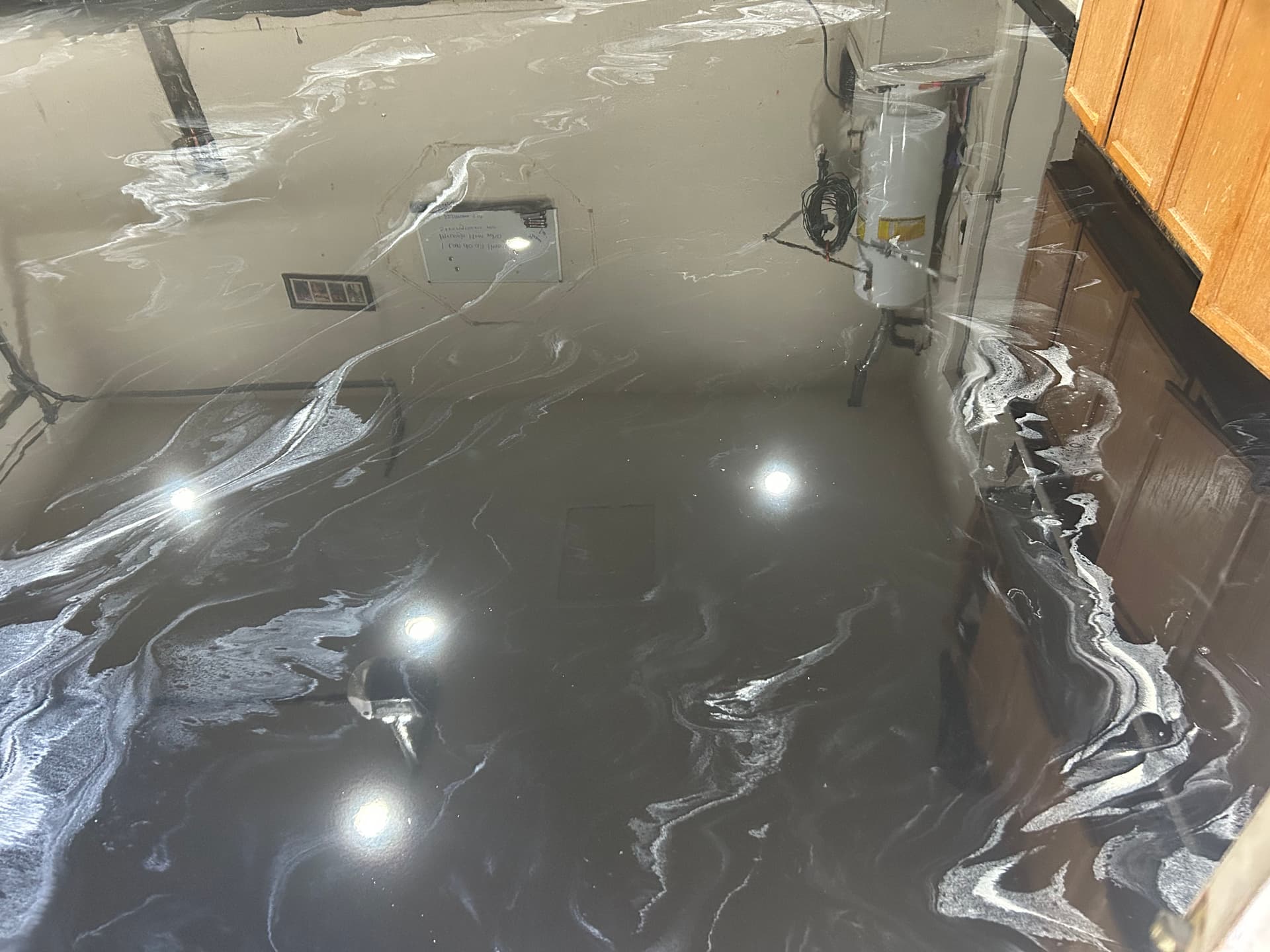 Gallery photos for Black Metallic Epoxy Garage Floor That Stops You in Your Tracks: Image #8