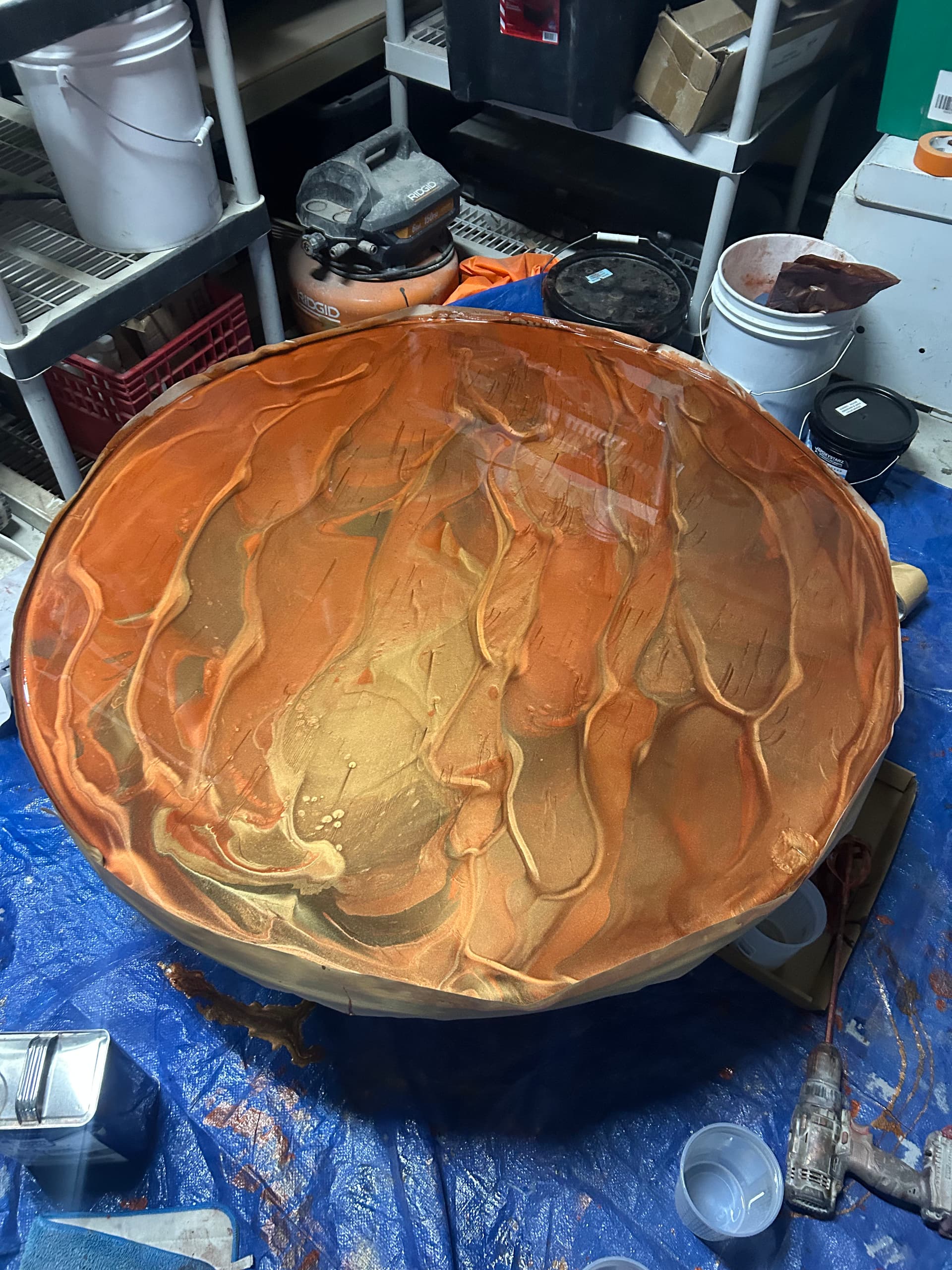 Gallery photos for Custom Epoxy Countertops with a Bold Copper and Rust Finish: Image #6