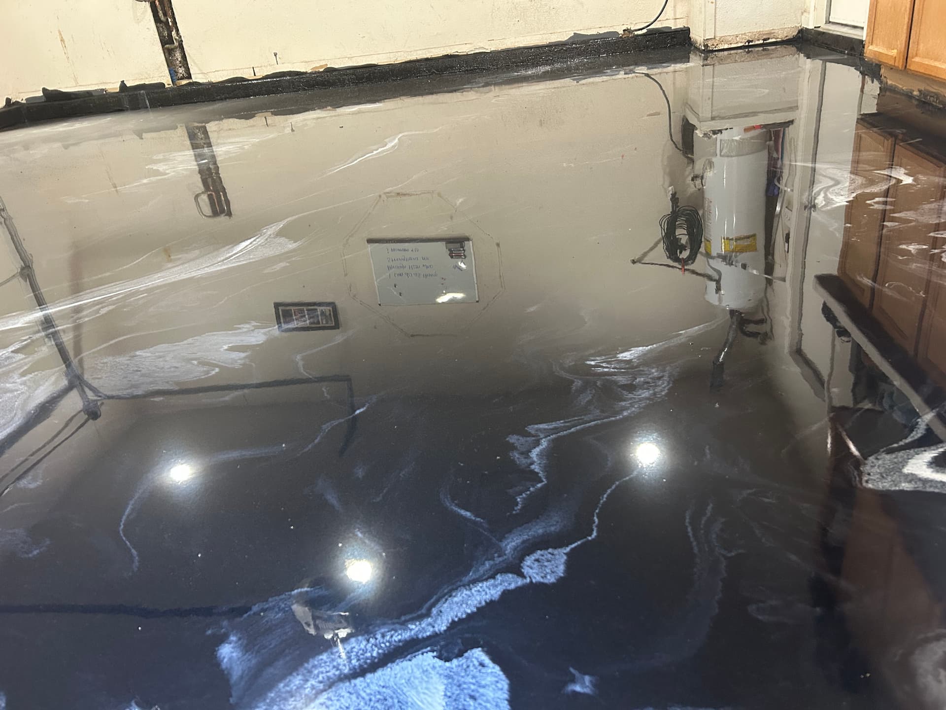 Gallery photos for Black Metallic Epoxy Garage Floor That Stops You in Your Tracks: Image #3