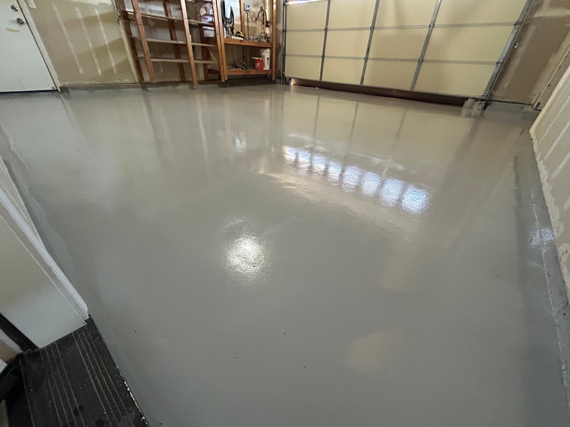 Gallery photos for Worn-Out Garage Concrete Gets a Sharp Epoxy Upgrade: Image #3