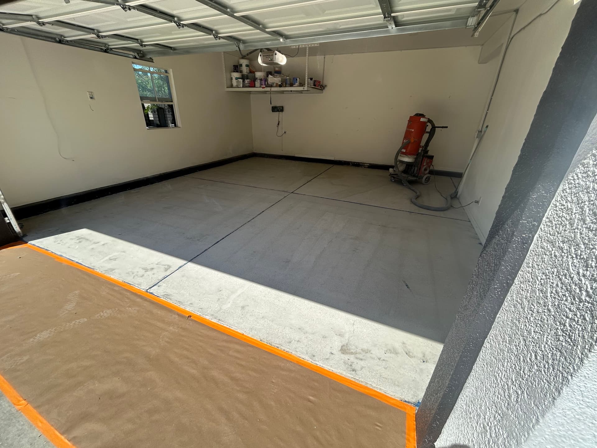 Gallery photos for Plain Concrete Garage Floor Gets a Full Flake Epoxy Upgrade: Image #3
