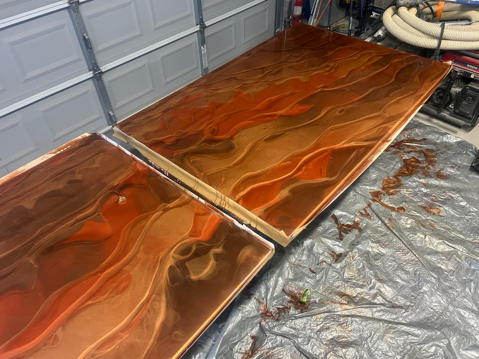 Gallery photos for Custom Epoxy Countertops with a Bold Copper and Rust Finish: Image #2
