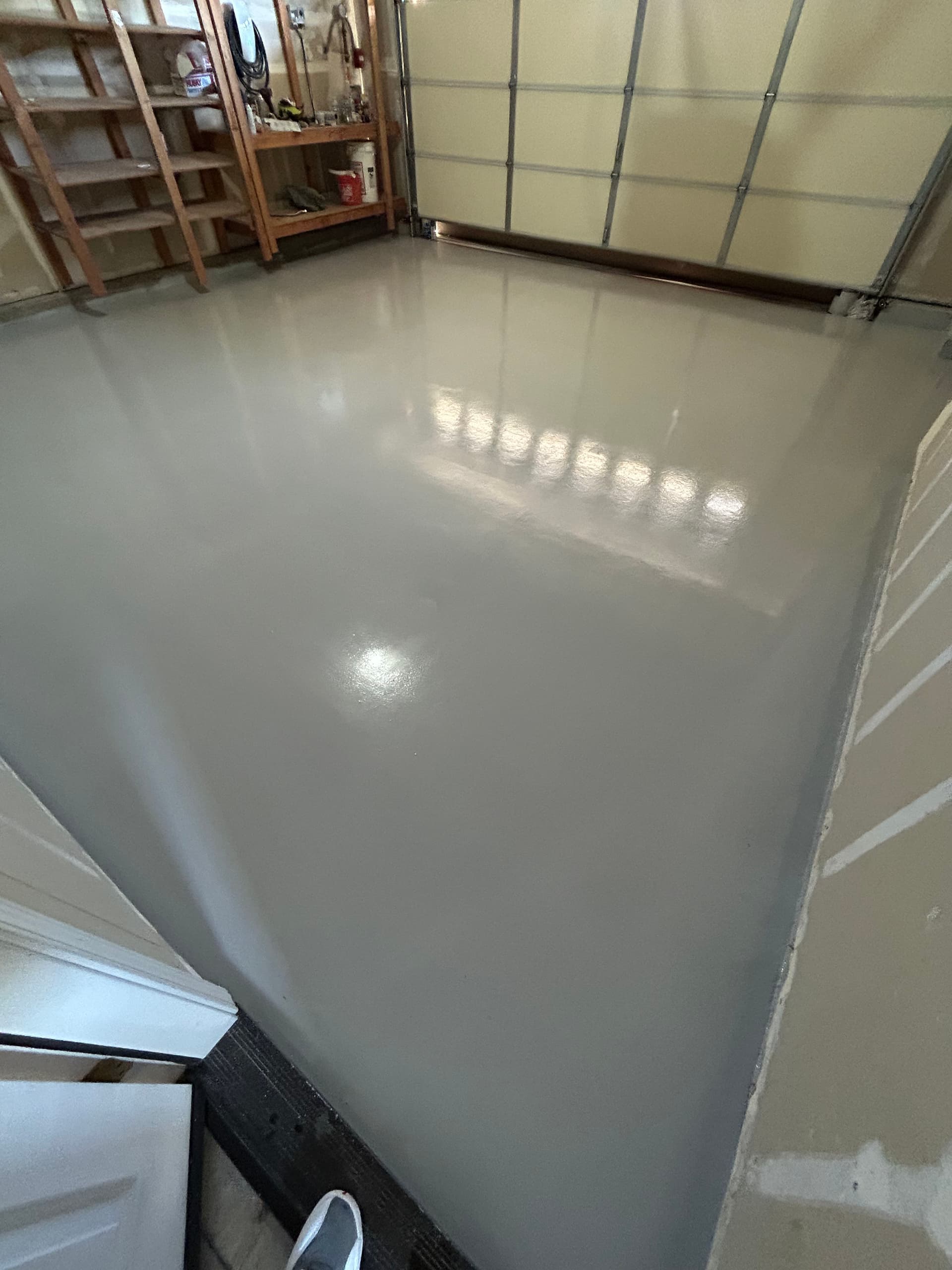 Gallery photos for Worn-Out Garage Concrete Gets a Sharp Epoxy Upgrade: Image #2