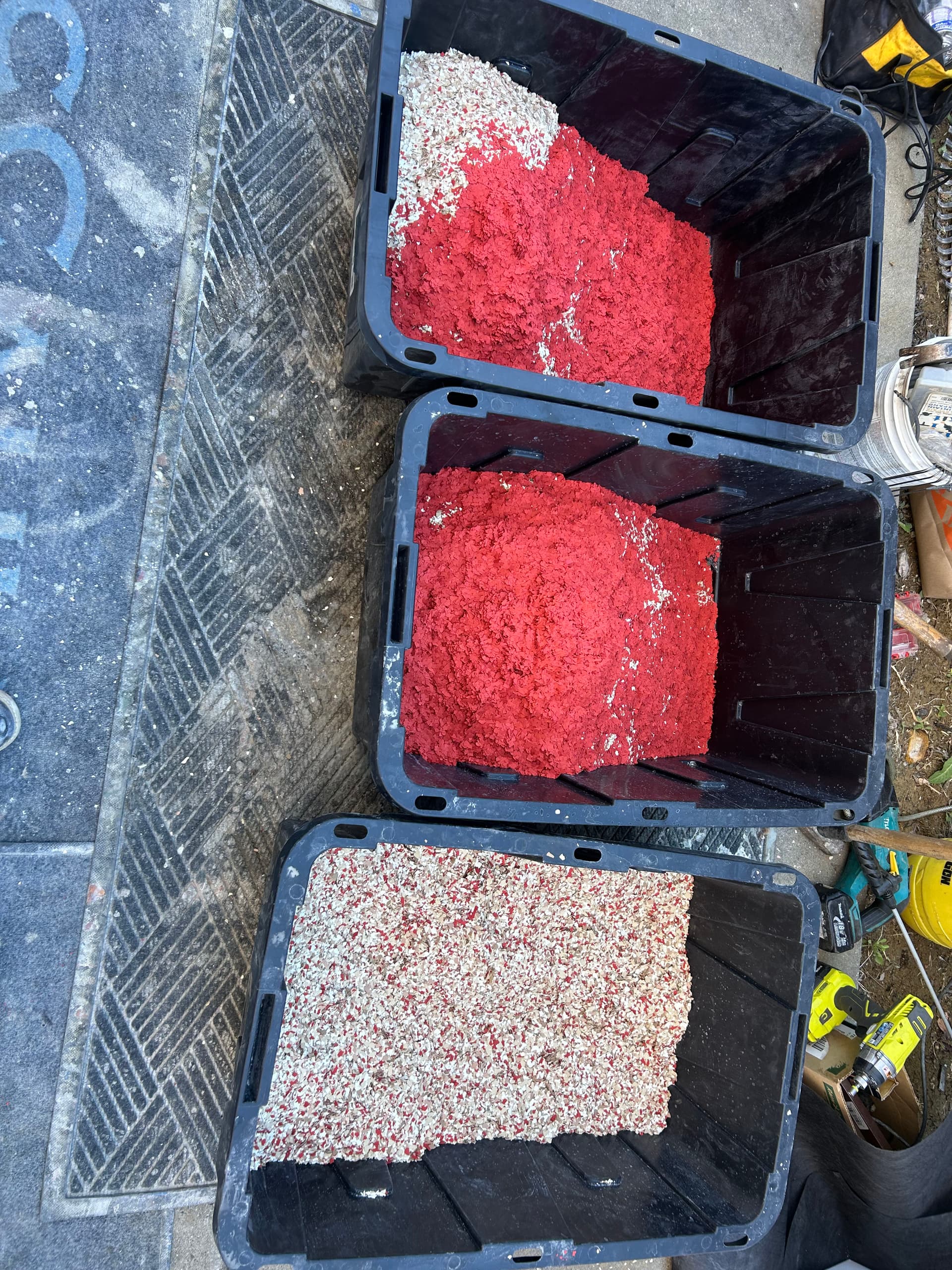 Gallery photos for Plain Concrete Garage Floor Gets a Full Flake Epoxy Upgrade: Image #6