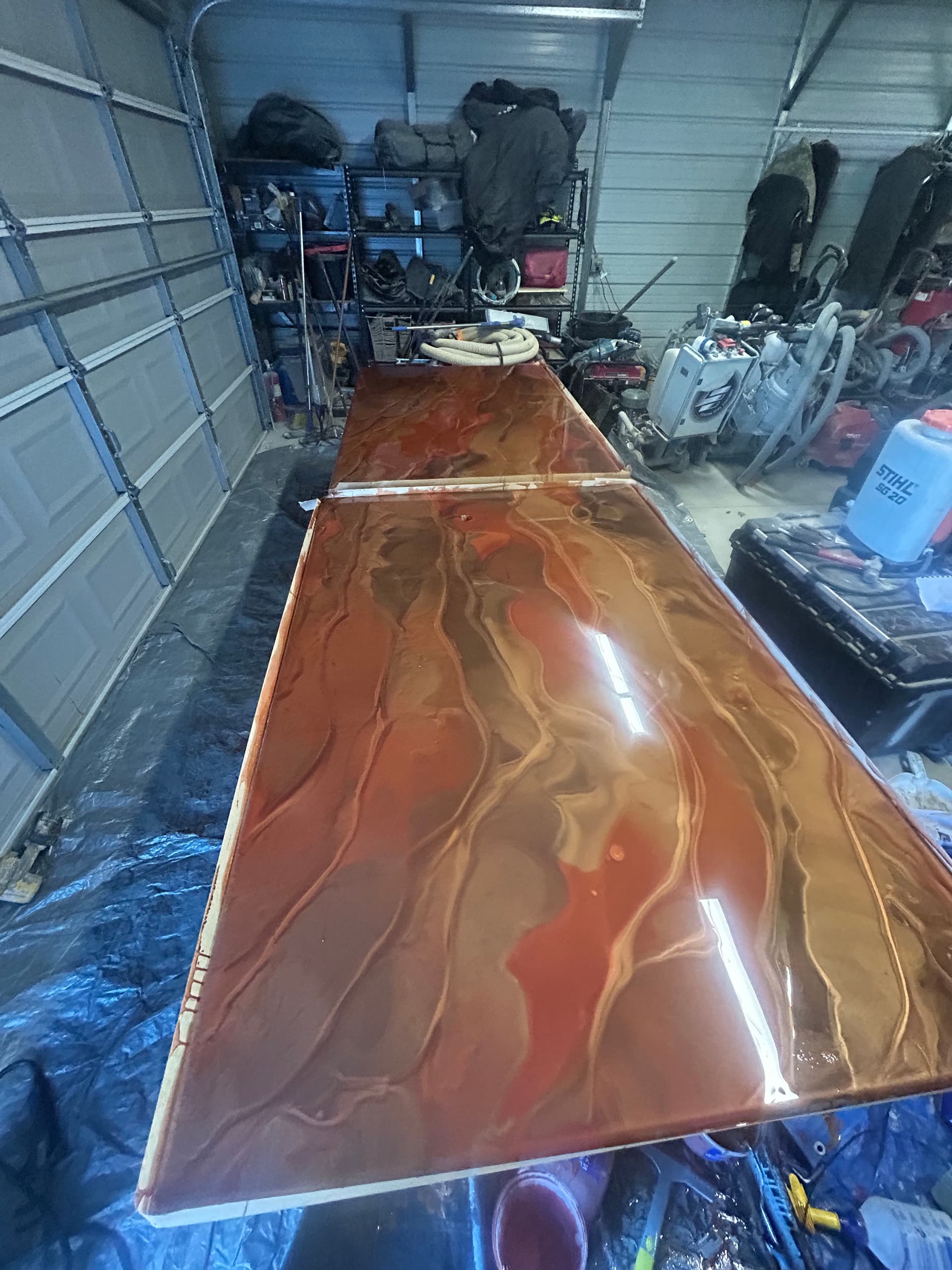 Gallery photos for Custom Epoxy Countertops with a Bold Copper and Rust Finish: Image #5