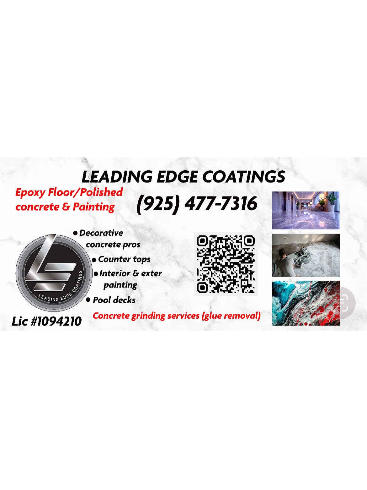Gallery photos for Epoxy Floors, Polished Concrete and Painting Done Right: Image #1