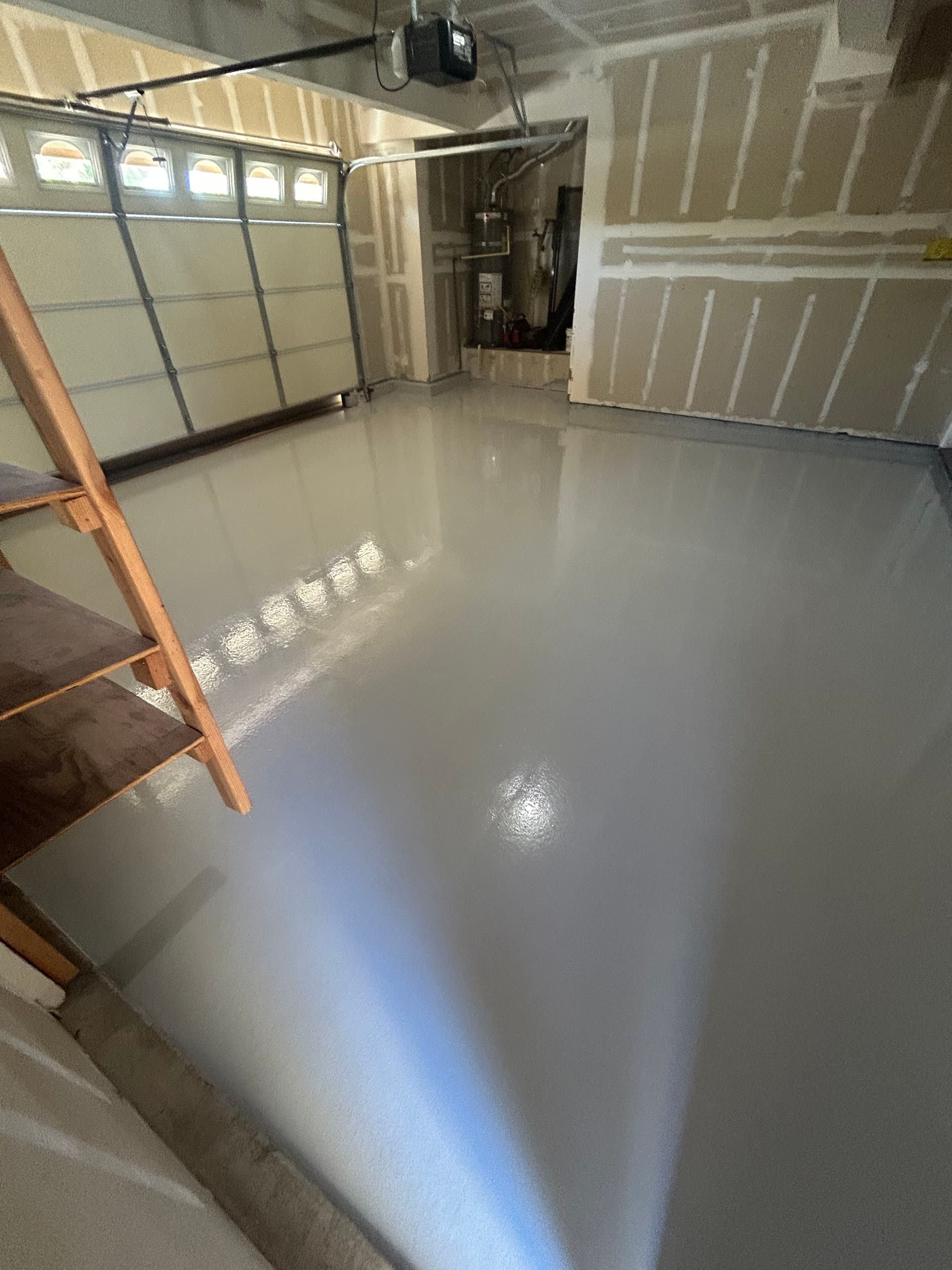 Gallery photos for Worn-Out Garage Concrete Gets a Sharp Epoxy Upgrade: Image #4